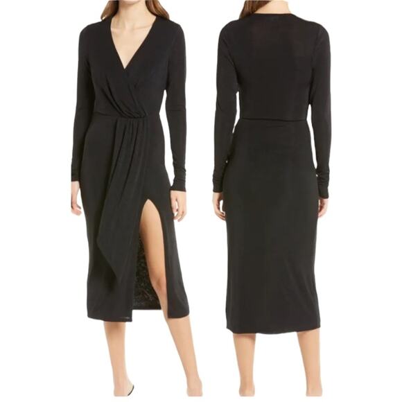 Good American Shimmer Wrap Dress Size 0 - Picture 1 of 10